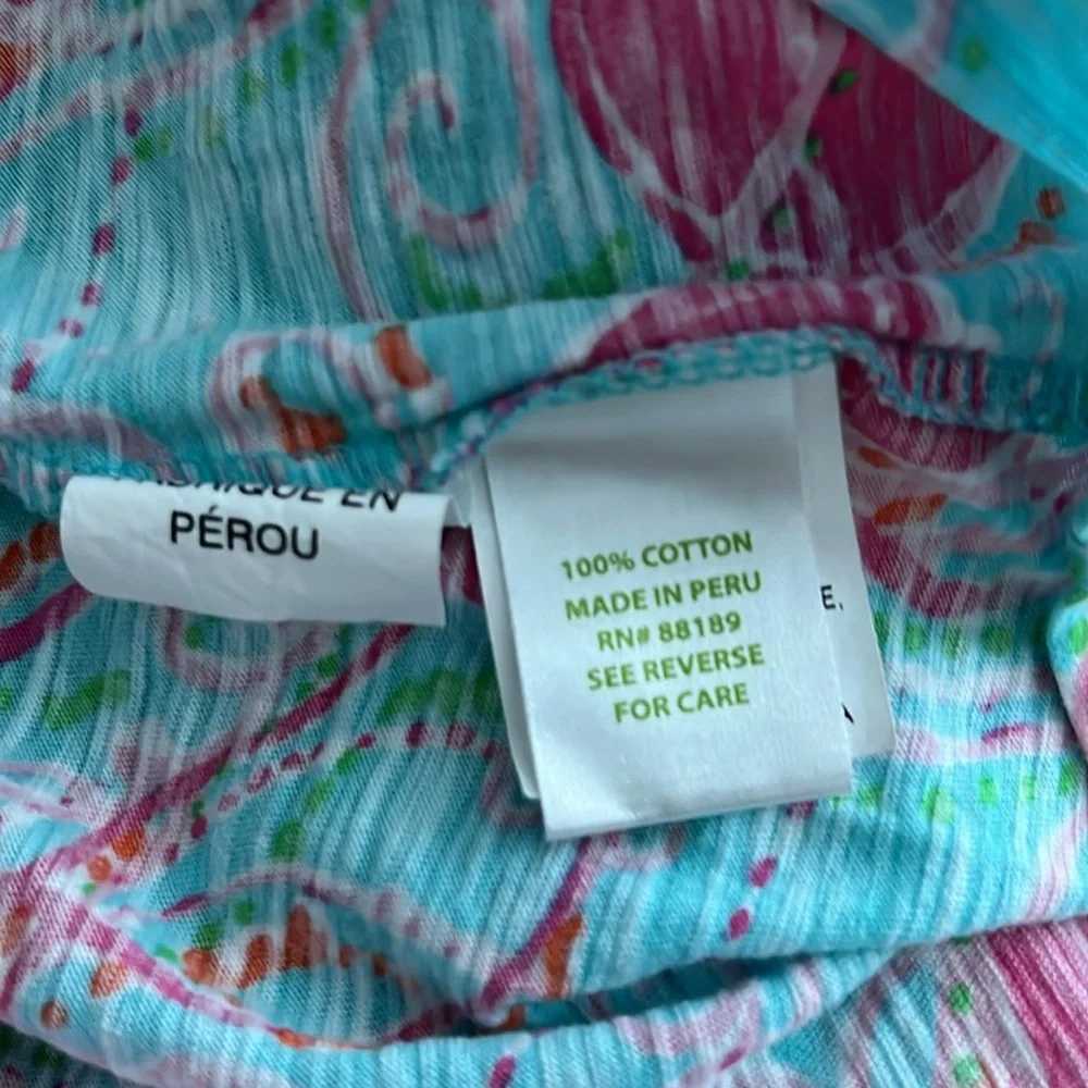 Lilly Pulitzer size S ruffle Tube top - Picture 3 of 5